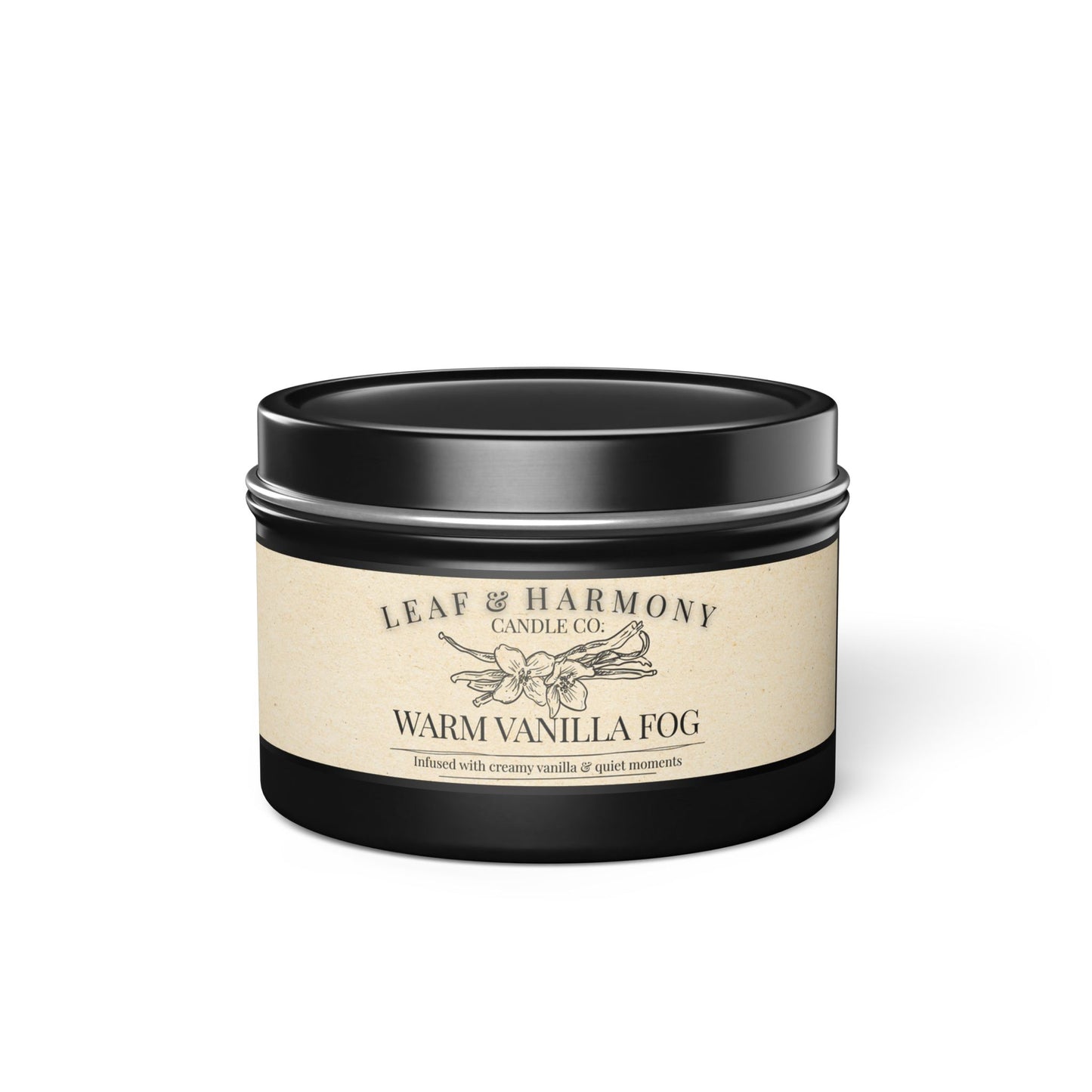Warm Vanilla Fog – Hand-Poured Soy Candle | Leaf & Harmony Candle Co.