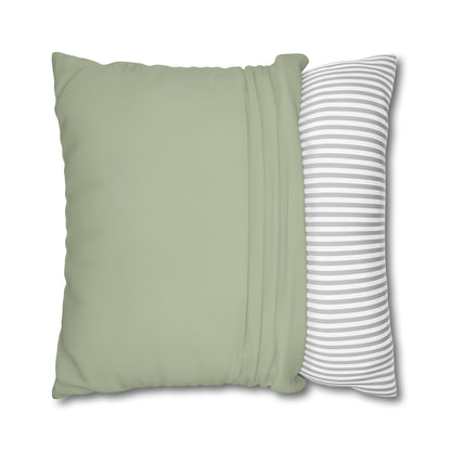 Pale Moss Pillow Cover | Solid Canvas Neutral, Spring 2026 Color Palette