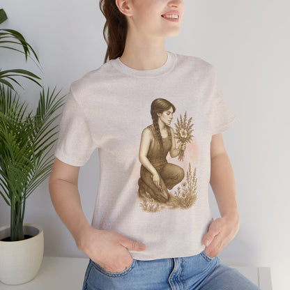 Garden Girl T-Shirt – Vintage Botanical Illustration Tee - First Edition