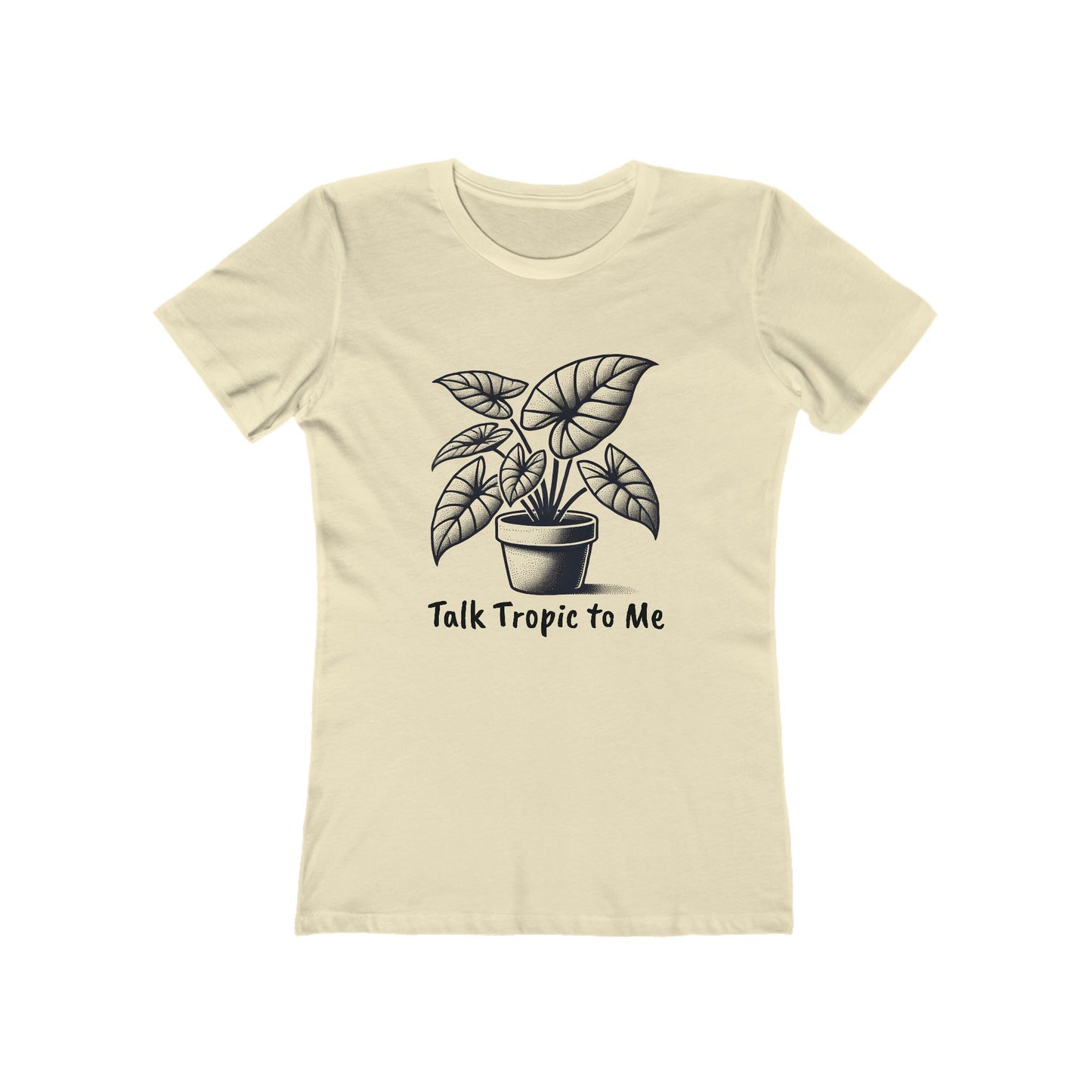 BOYFRIEND TEE EDITION - Talk Tropic to Me - Minimalist Plant Lover T-Shirt
