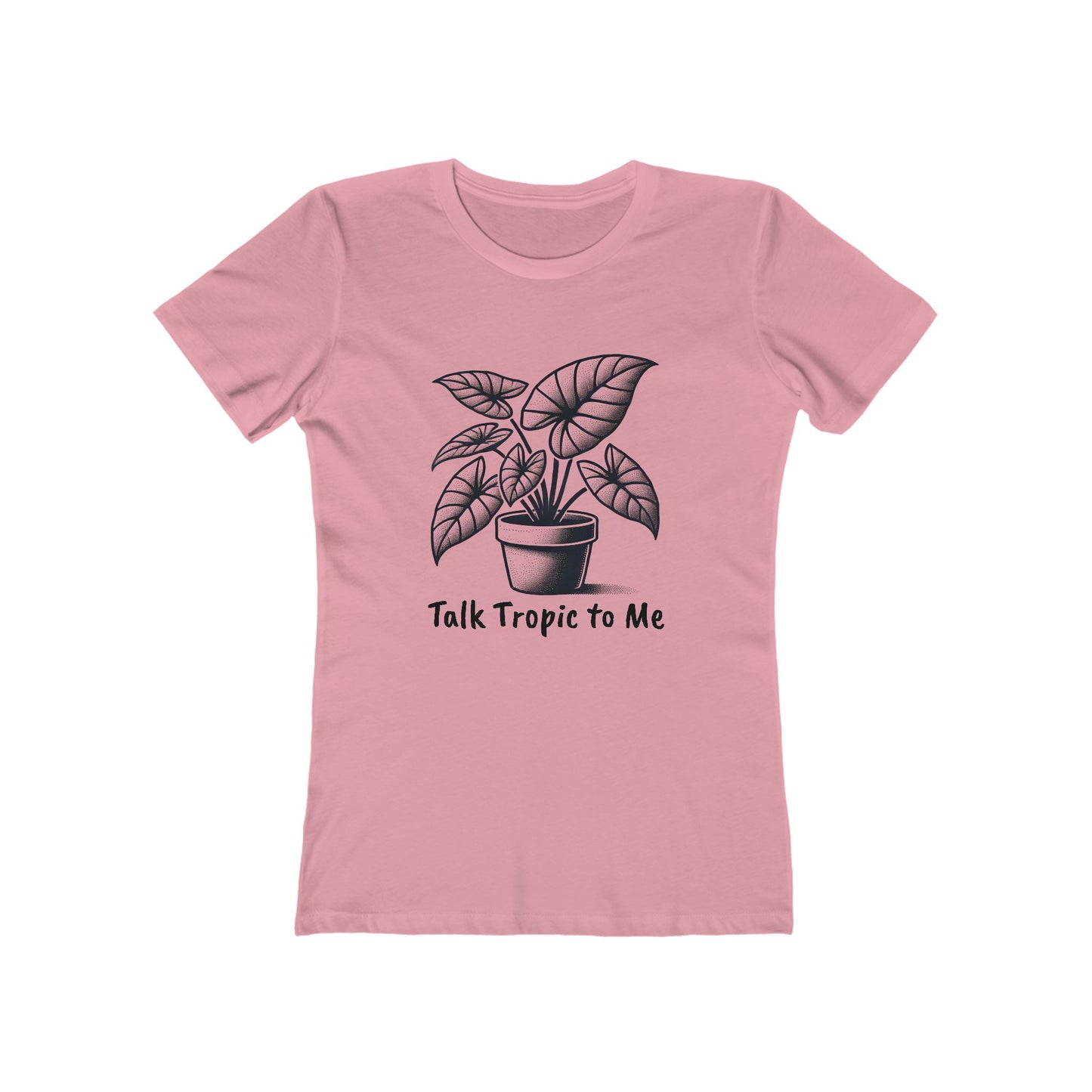 BOYFRIEND TEE EDITION - Talk Tropic to Me - Minimalist Plant Lover T-Shirt