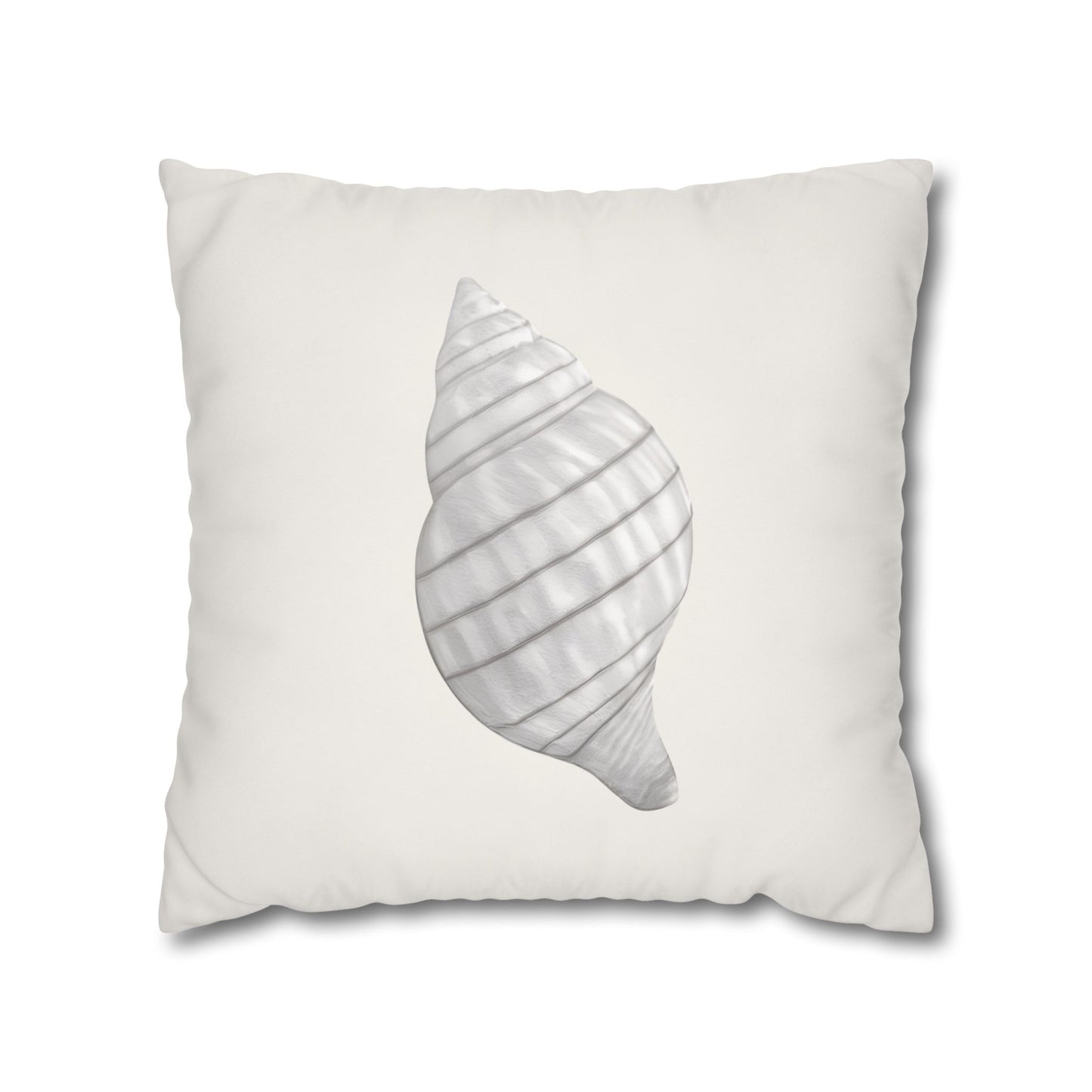 Tulip Seashell Pillow Cover, Neutral Coastal Decor