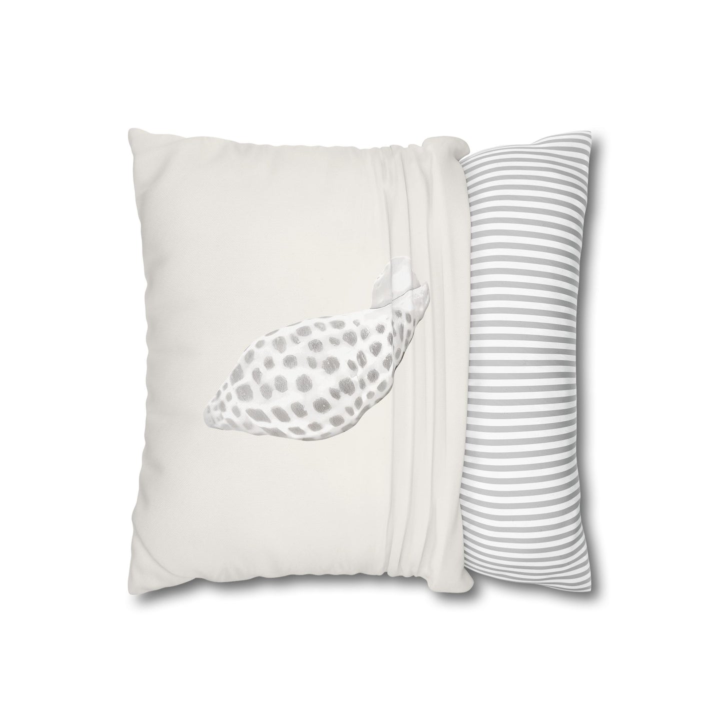 Junonia Seashell Pillow Cover, Neutral Coastal Decor