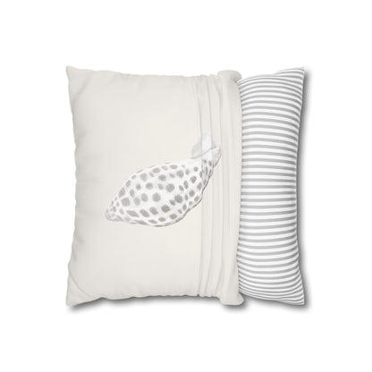 Junonia Seashell Pillow Cover, Neutral Coastal Decor
