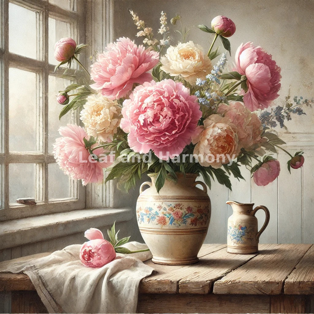 Peonies at Dawn Wall Art