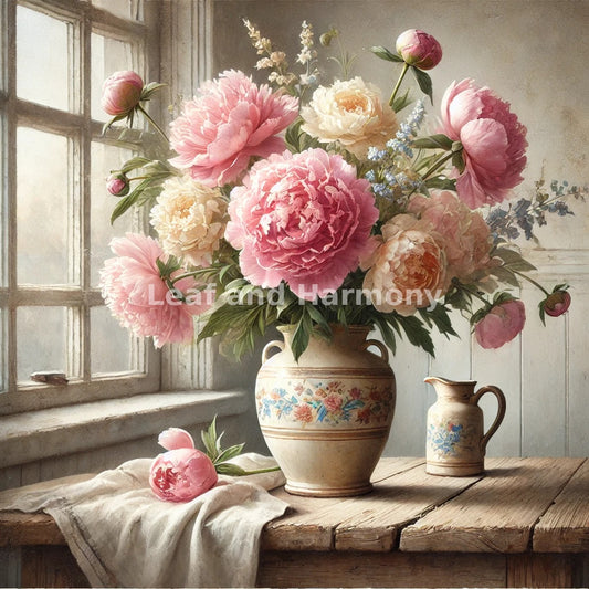 Peonies at Dawn Wall Art