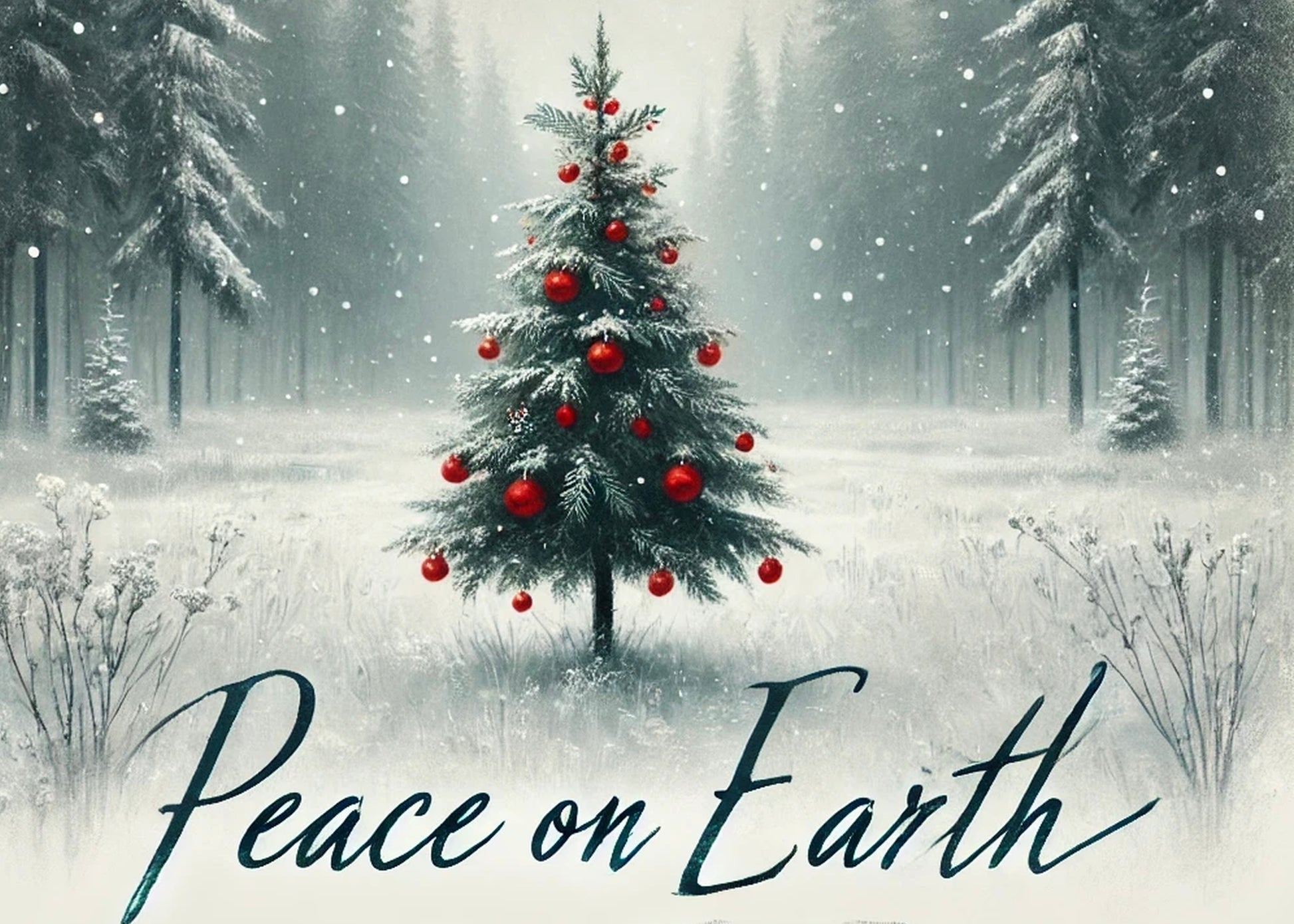 Free Peace on Earth Christmas Card