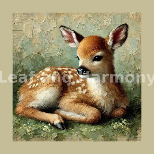 Baby Fawn Wall Art