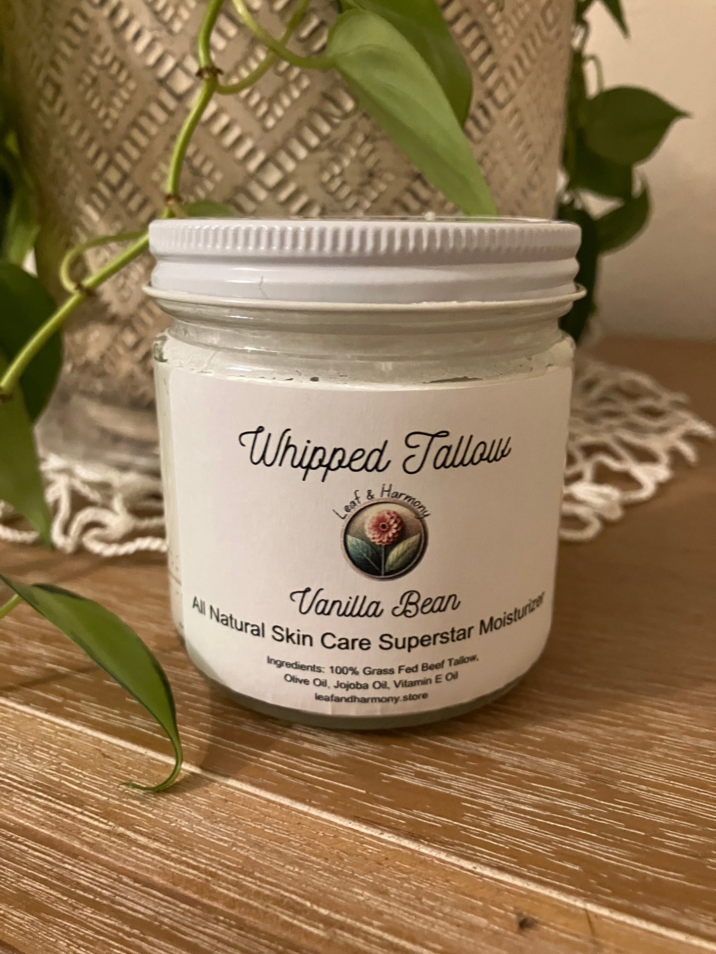 Vanilla Whipped Tallow – Pure, Luxurious Moisture for Radiant Skin - 8 oz.