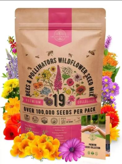 Buzz-Worthy Blooms: 19 Wildflower Seeds Mix for a Pollinator-Friendly Garden