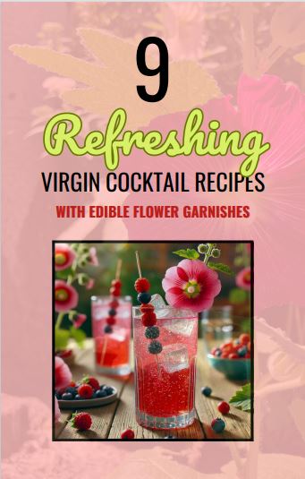 FREE DOWNLOAD! The Virgin Cocktail Collection with Edible Flower Inspiration