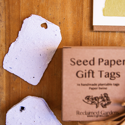 Handmade Plantable Seed Paper Gift Tags – Upcycled & Eco-Friendly