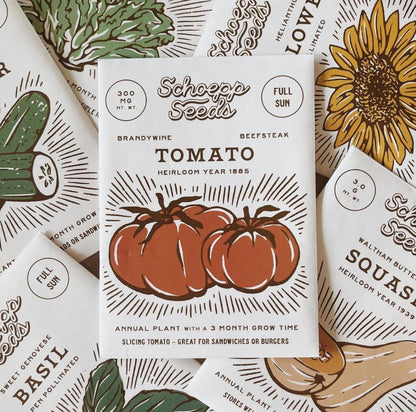 Schoepp Heirloom Seed Set – Beefsteak Tomato, Cucumber & Butternut Squash – Heirloom Open-Pollinated Garden Collection
