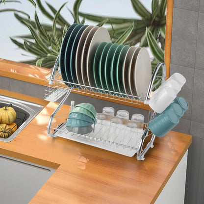 2-Tier Dish Rack Dish Drying Rack