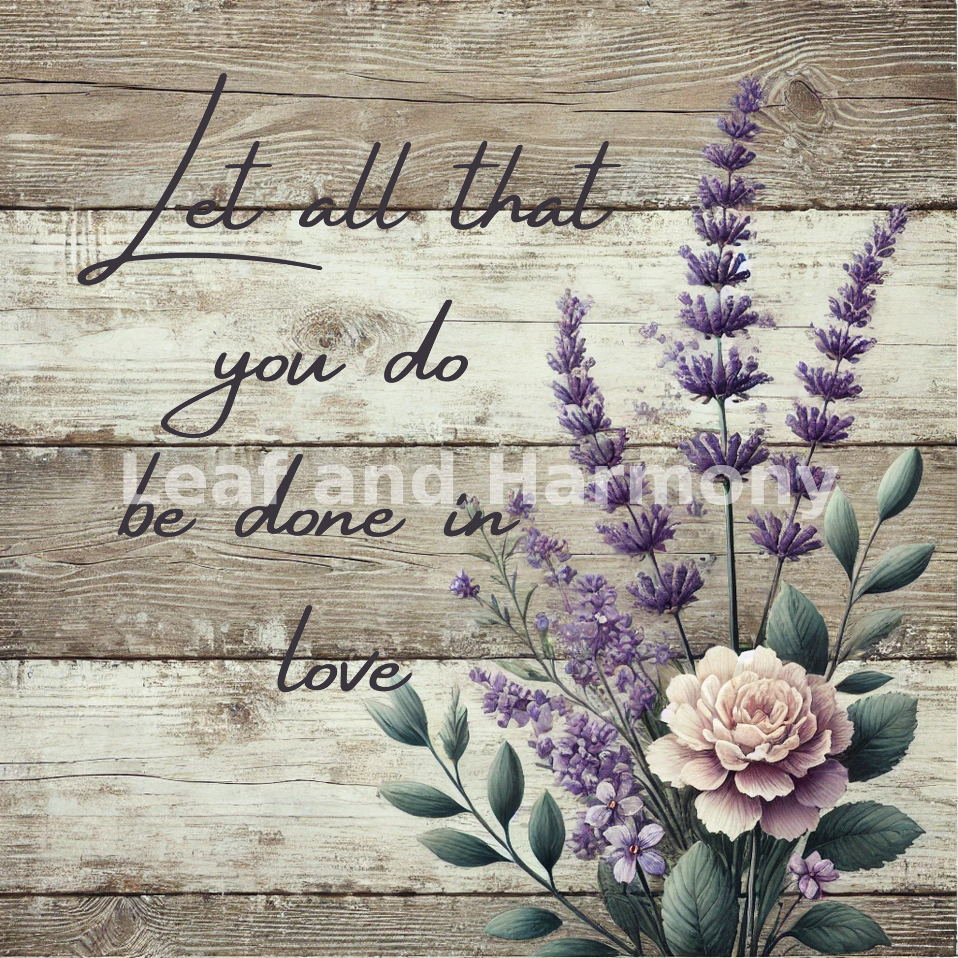 Let All That You Do Be Done In Love Wall Art